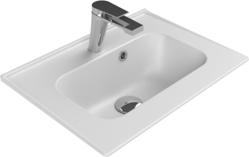 Cerastyle Turkuaz Blue Etajerli Lavabo 50*36,5 Cm