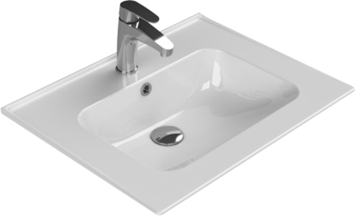 Cerastyle Turkuaz Blue Etajerli Lavabo 60*47 Cm