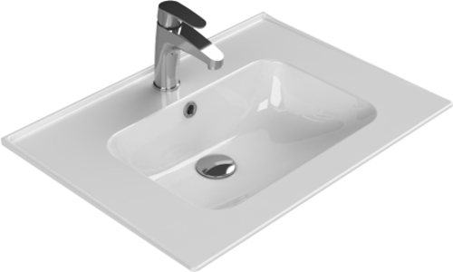 Cerastyle Turkuaz Blue Etajerli Lavabo 65*47 Cm