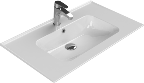 Cerastyle Turkuaz Blue Etajerli Lavabo 80*47 Cm