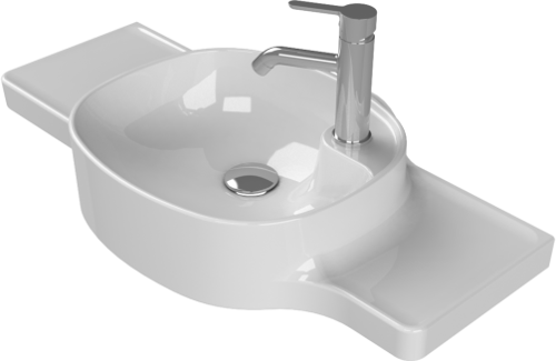 Cerastyle Turkuaz Harmony Etajerli Lavabo 80 Cm