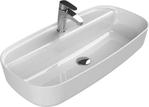 Cerastyle Turkuaz Aqua Tezgah Üstü Lavabo 80*40
