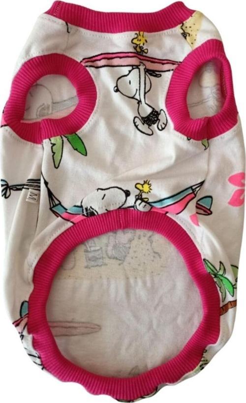 Snoopy Desenli Kollu Kedi Köpek Kıyafeti Elbisesi