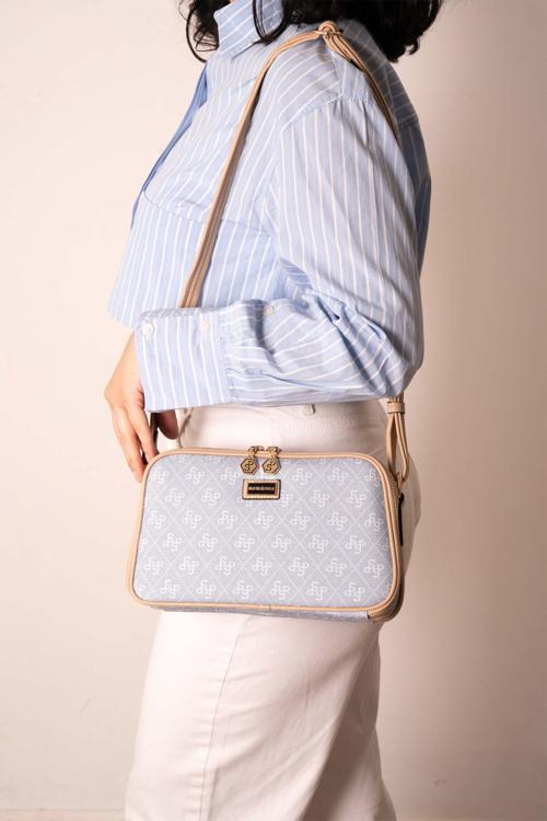 Kadın Çapraz Çanta 899-46620 SILVER POLO ÇAPRAZ BAYAN ÇANTASI M178 MAVİ-MAT TEN