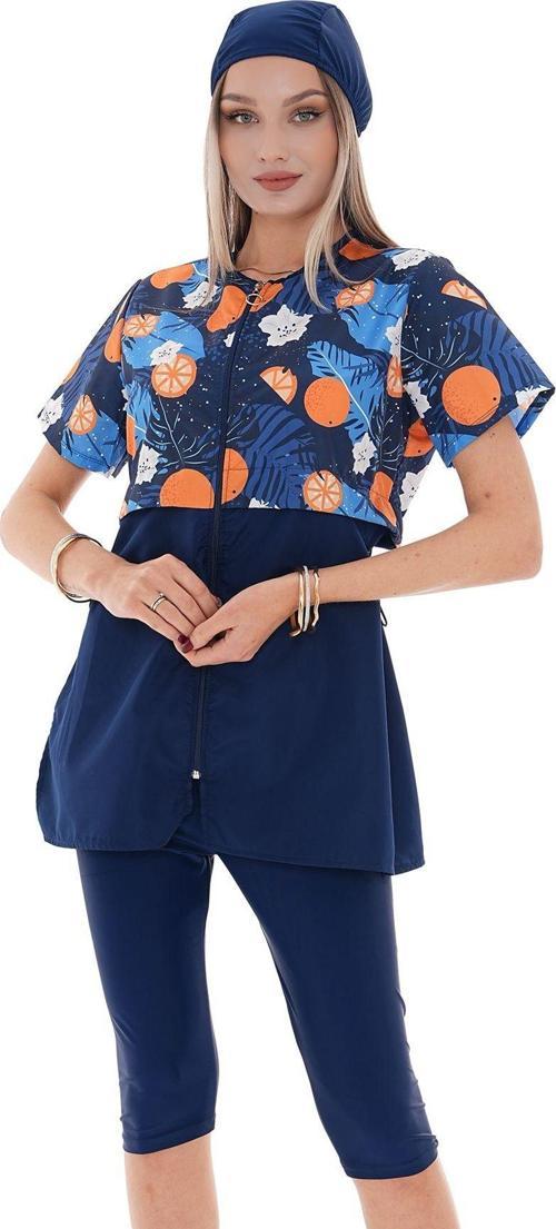 Yarı Kapalı Tesettür Mayo 2508 Suna Portakal