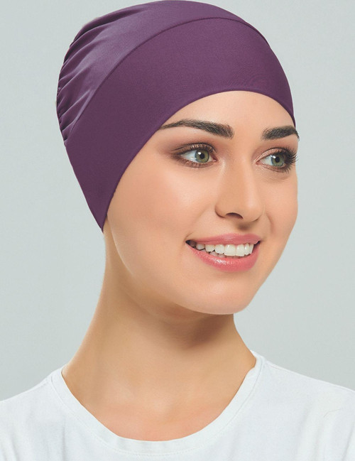 Havuz Deniz Düz Bone R-999-B Mor