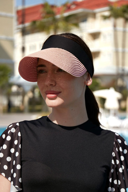Remsa Pudra Katlanır Hasır Vizör Şapka Güneş Koruyucu Siperlik Rş-43