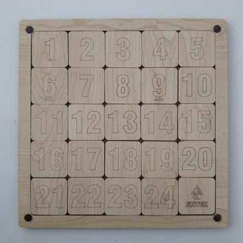 Ahşap Eğitici 3d Sayı Yapboz Puzzle