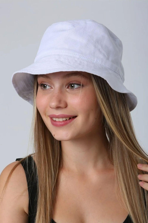 Pamuk Bucket Şapka Rş-110 Beyaz