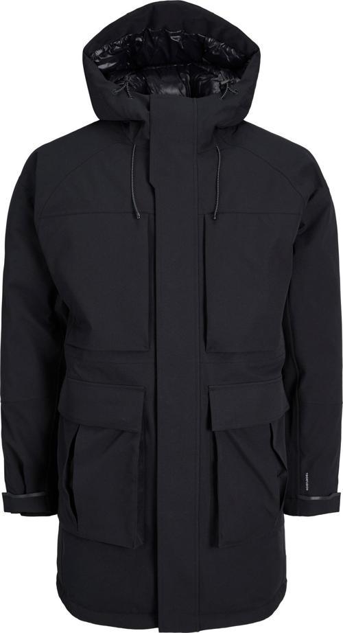 Jack Jones Jcolab Aw23 Parka Erkek Siyah Mont 12241186-02