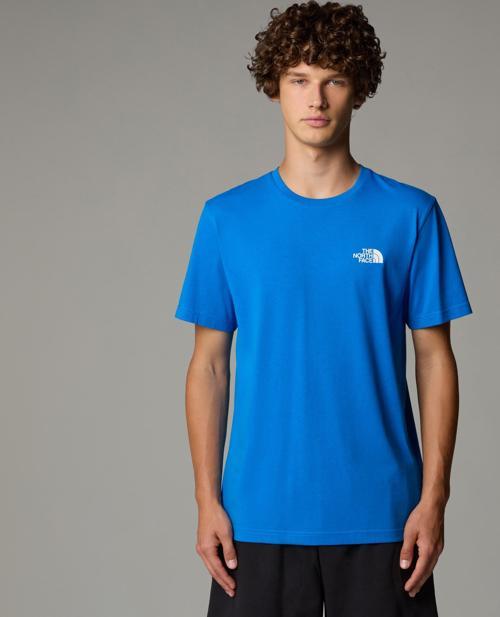 M Ss Sımple Dome Tee Erkek Mavi Tshirt Nf0a87ngt4s1