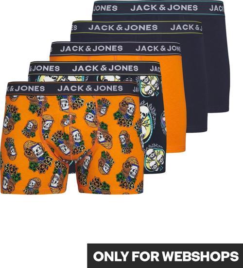 Jack Jones Jactrıple Skull Trunks 5 Pack Erkek Lacivert Boxer 12251417-04