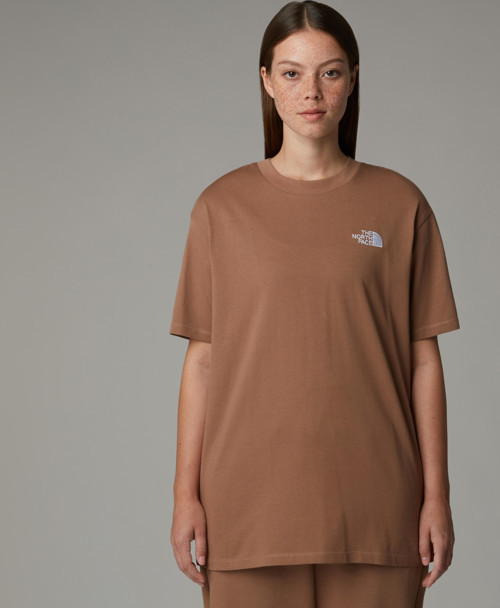 W Ss Essentıal Oversıze Tee Kadin Kahverengi Tshirt Nf0a87nq6ih1
