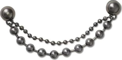 Double Black Gem Chain Unisex Renkli 10014742-1