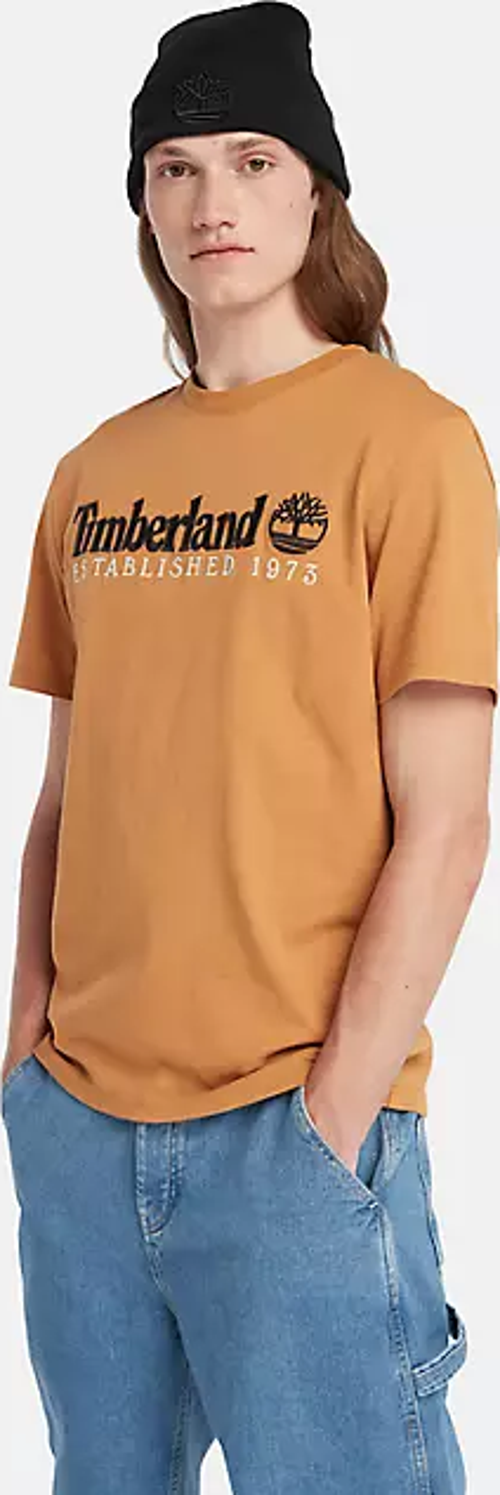 Embroidery Logo Tee Erkek Sarı Tshirt Tb0a6se1p471
