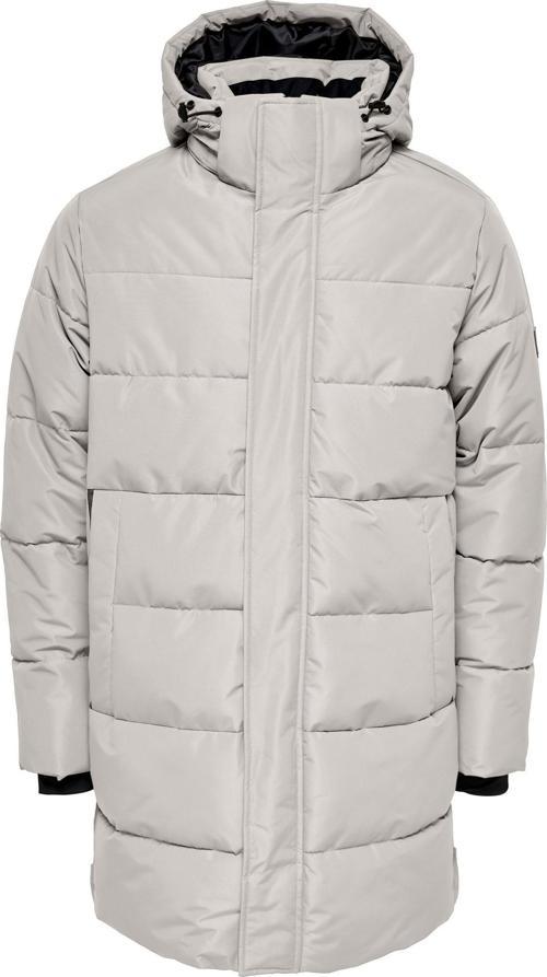 Carl Long Quilted Coat Otw Erkek Mavi Mont 22020156-07