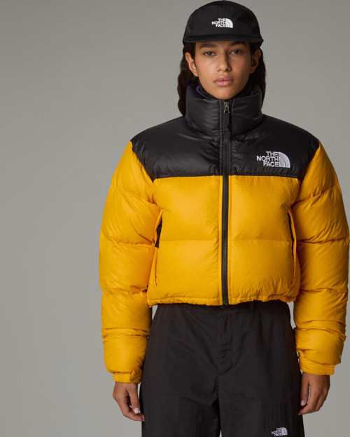 W Nuptse Short Jacket Kadin Sarı Mont Nf0a5ggezu31