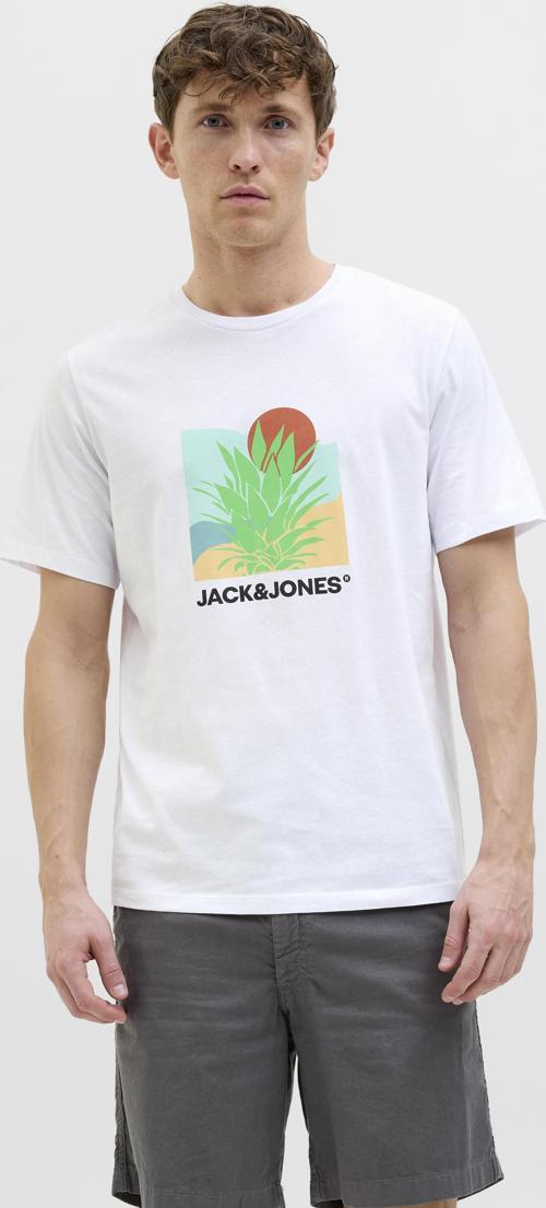 Jjbarbados Tee Ss Crew Neck Erkek Beyaz Tshirt 12269416-01