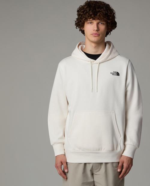 M Hood Logo P/o Erkek Beyaz Sweatshirt Nf0a89ejqli1