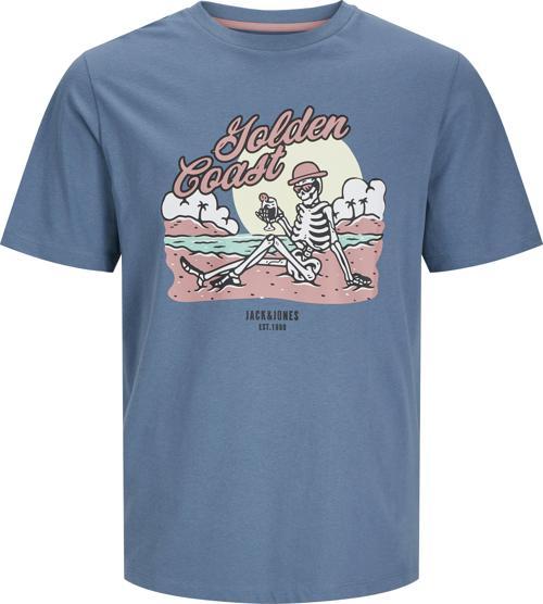 Jjelıjah Tee Ss Crew Neck Erkek Mavi Tshirt 12268472-07