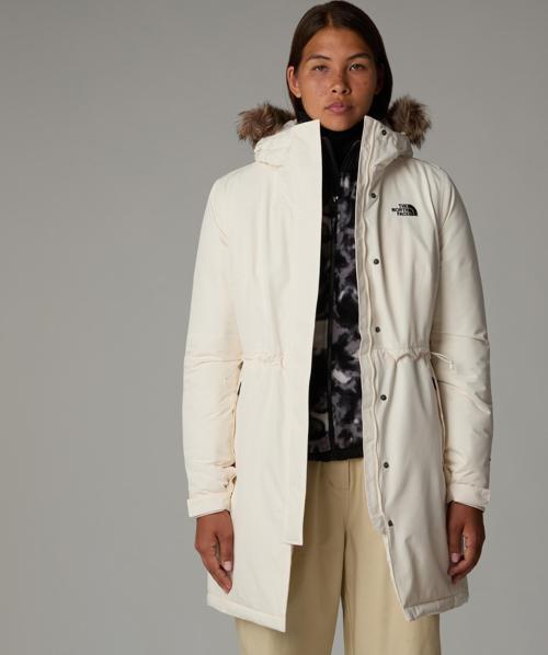 W Zaneck Parka Kadin Beyaz Mont Nf0a4m8yqli1