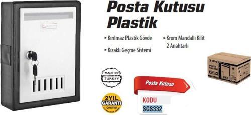 332 Plastik Posta Kutusu 2 Anahtarlı