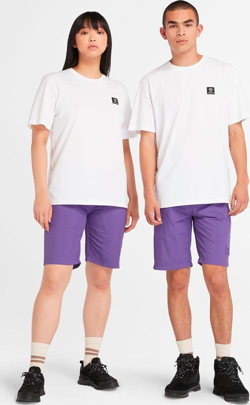 Short Sleeve Woven Badge Tee Erkek Beyaz Tshirt Tb0a5rce1001