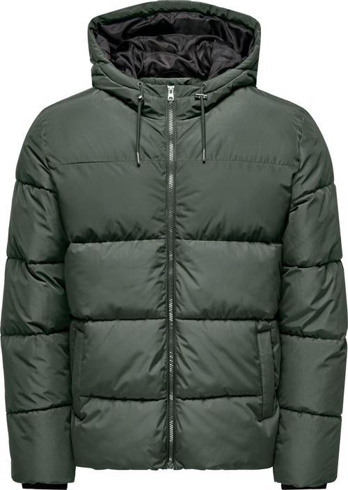 Onsmelvın Lıfe Hood Puffer Jacket Otw Vd Erkek Antrasit Mont 22020857-16