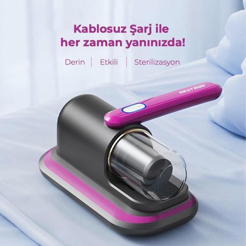 Neutron Anti Alerjen UV Işınlı Şarjlı Yatak ve Koltuk El Süpürgesi