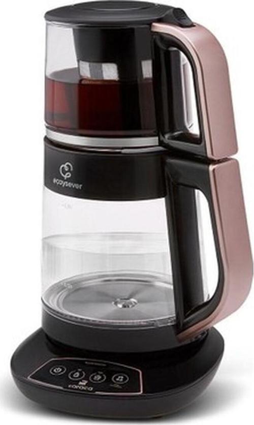 Çay, Mama Suyu ve Kettle 3 In 1 Konuşan Cam Çay Makinesi Aile Boyu Kapasite 1700W Tazelik Bildirim Göstergesi Konuşarak Bilgilendirme