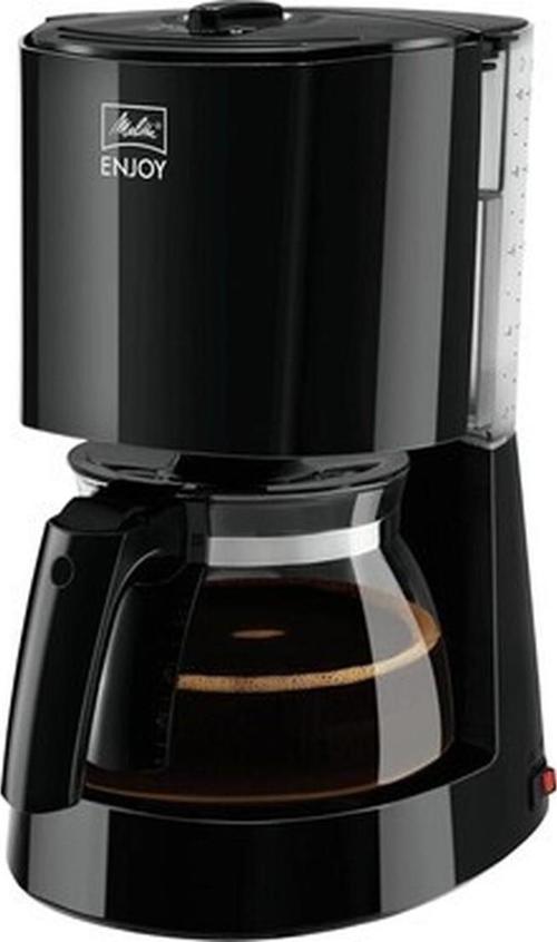 Enjoy 1017-02, Cam Sürahili Filtre Kahve Makinesi, Aromaselector, Siyah Filtre Kahve Makinesi, Plastik, 1,2 Litre