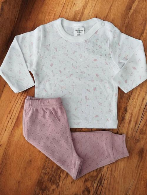 YAPRAKLI BEBE PENYE İKİLİ TAKIM Pudra
