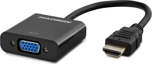 Büro Ev Ofis Network Dönüştürücü için Siyah 1080P Hdmı To Vga F Çevirici