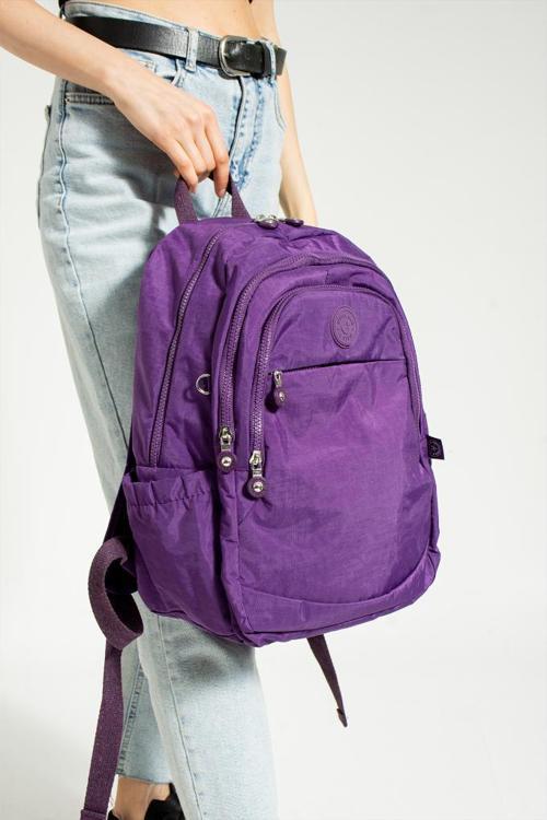 Unisex Okul Çantası Klinkır Kumaş Günlük Sırt Çantası Çok Cepli Hafif Yağmur Geçirmez 38*28 Cm 