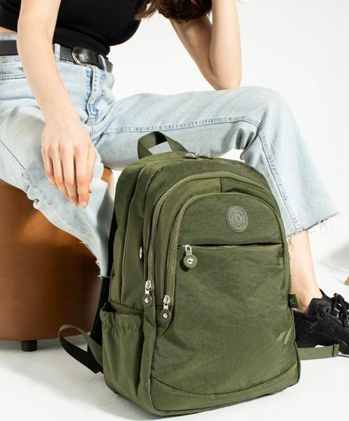 Unisex Okul Çantası Klinkır Kumaş Günlük Sırt Çantası Çok Cepli Hafif Yağmur Geçirmez 38*28 Cm 