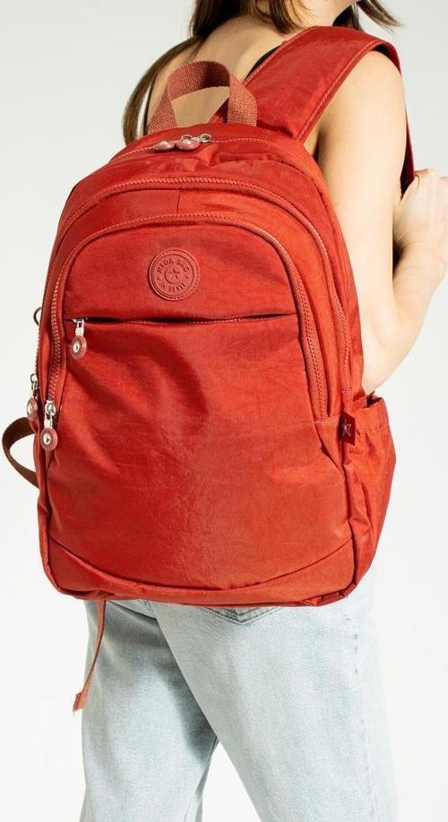 Unisex Okul Çantası Klinkır Kumaş Günlük Sırt Çantası Çok Cepli Hafif Yağmur Geçirmez 38*28 Cm 