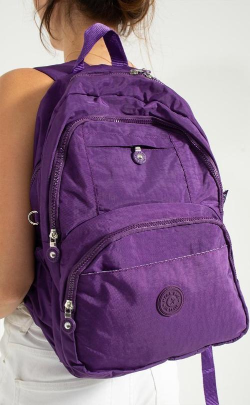 Unisex Okul Çantası Klinkır Kumaş Sırt Çantası Çok Cepli Hafif Yağmur Geçirmez 38*28 Cm 