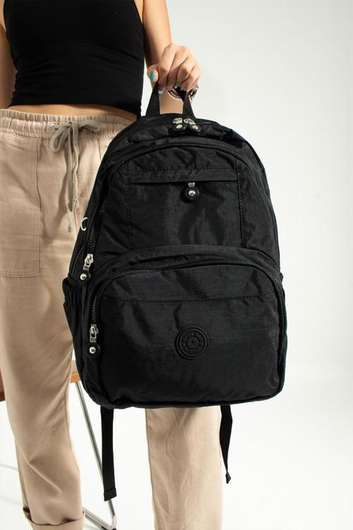 Unisex Okul Çantası Klinkır Kumaş Sırt Çantası Çok Cepli Hafif Yağmur Geçirmez 38*28 Cm 