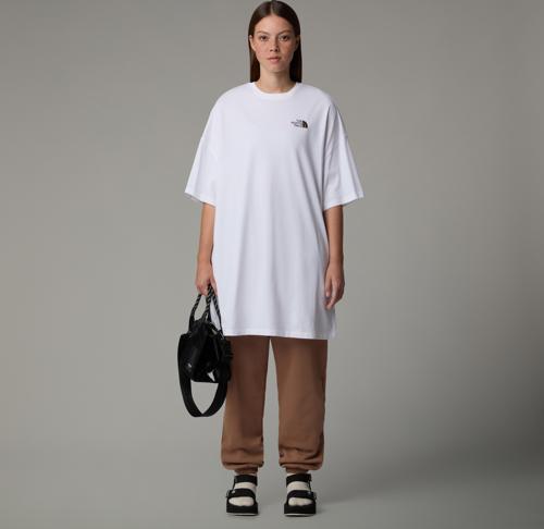 W S/s Essentıal Oversıze Tee Dress Kadin Beyaz Tshirt Nf0a87nf94x1
