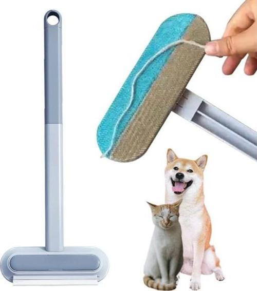 Büro Ev Ofis Evcil Hayvanı için Uzun Saplı Kedi Köpek Tüy Temizleme Fırçası