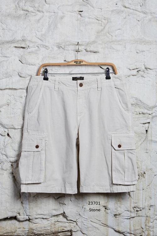 Men Cargo Short Erkek Bej Şort 23701-22