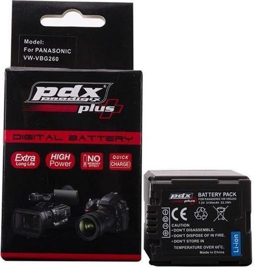 Panasonic VBG260 Batarya Pil 3100 mAh AG-AC7,AG-HMC150,HMC40,HMC42,HMC80,HMC82,H90,D50,HS100,SD1