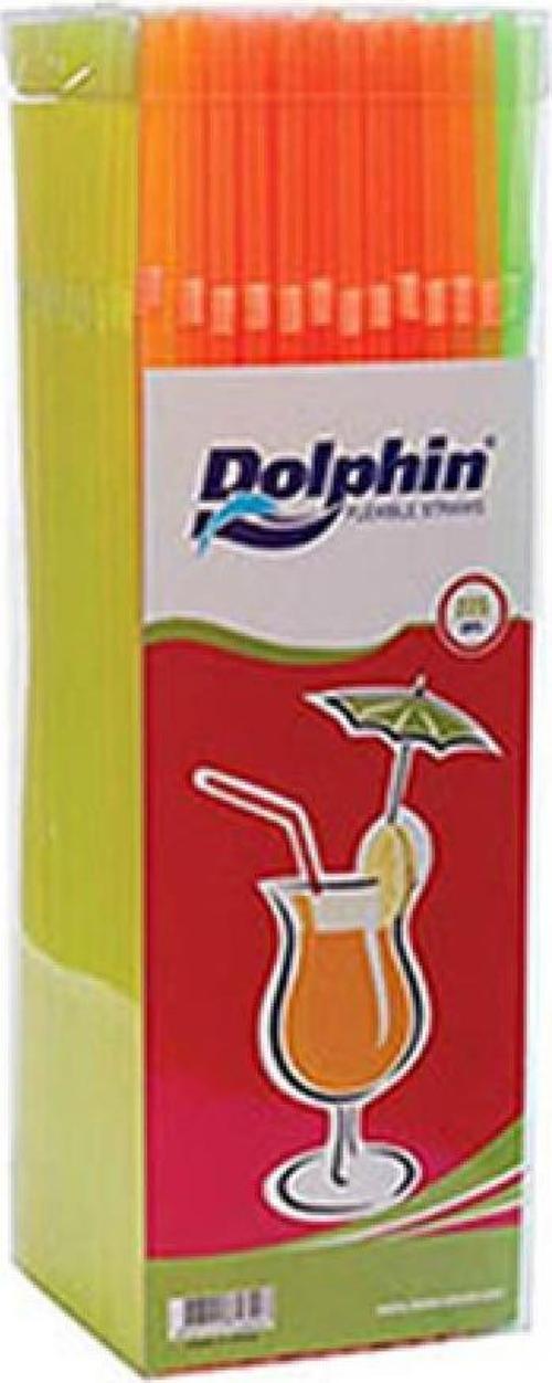 Fosforlu Pipet - Körüklü - Turuncu Pembe Yeşil - 225 Adetlik Paket