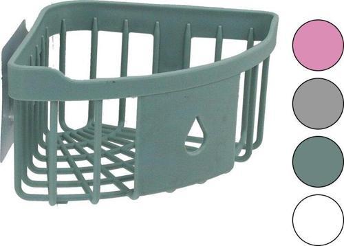 ÜÇGEN KÖŞELİK  BANYO - MUTFAK ORGANİZERİ  RENKLİ PLASTİK   YAPIŞKANLI MONTAJ (2818)