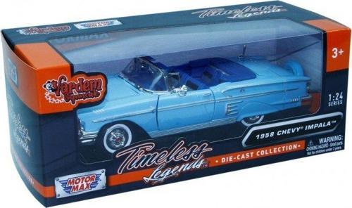 1958 Model Klasik Chevy Impala 1:24 Ölçekli