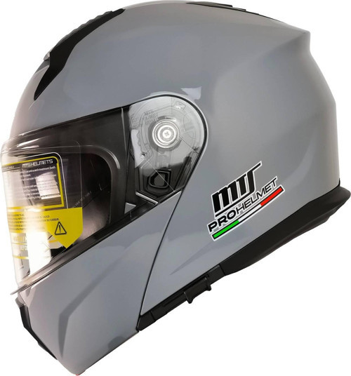 Motosiklet Çene Açılır Kask Güneş Vizörlü Ece 22.06 Sertifikalı New Motor Kaskı V2 Gri