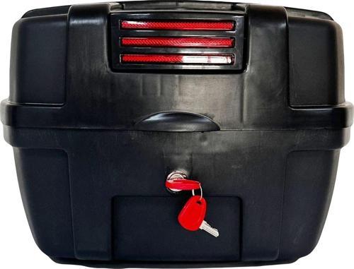 Motosiklet Arka Çantası 35 Litre Siyah-Reflektörlü