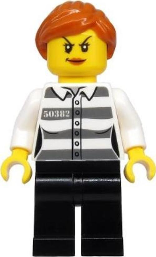 Minifigür - Police - Jail Prisoner 50382 Prison Stripes cty1129