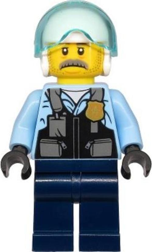 Minifigür - Police - Pilot Sam Grizzled cty1131