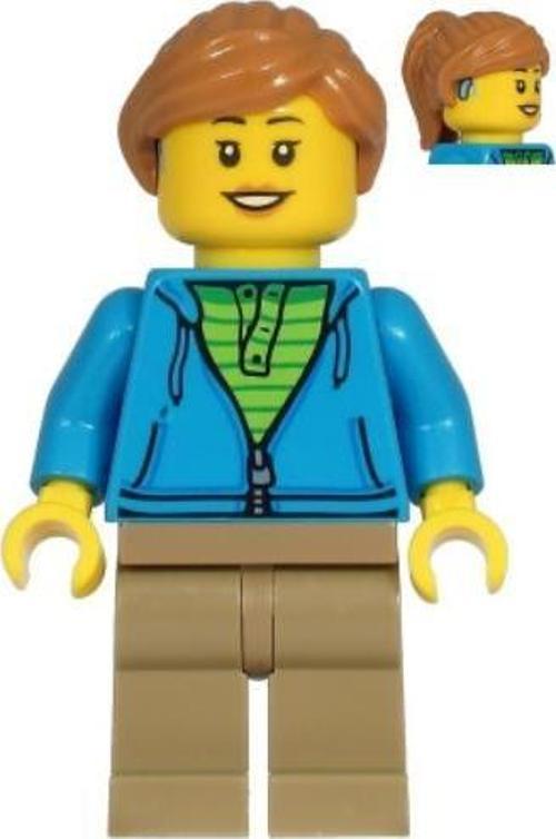 Minifigür - Woman - Dark Azure Hoodie cty1221